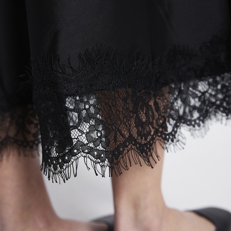 Lace satin skirt "Merielle"